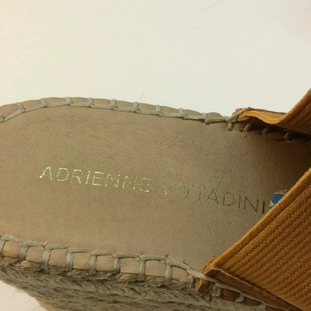 Adrienne Vittadini Rust Suede Espadrille Wedge